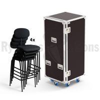 RYTHMES & SONS Set of 4 KAIJA® chairs + flight case